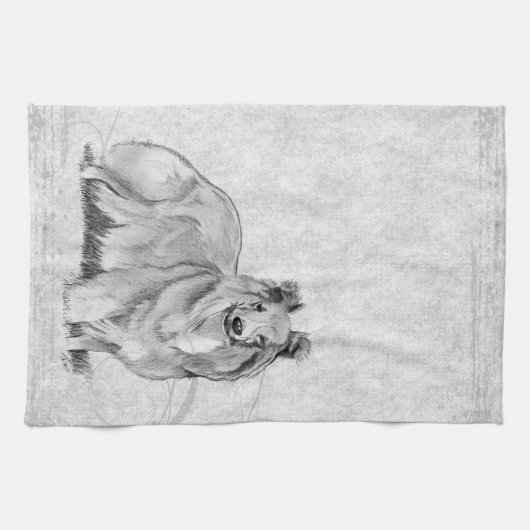 Linge De Cuisine Sheltie (Horizontal)