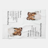 Linge De Cuisine Shetland Sheepdog Amateurs de Sheltie Cadeaux (Horizontal)