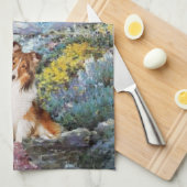 Linge De Cuisine Shetland Sheepdog Sheltie Art Cadeaux (Quart Plié)
