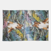 Linge De Cuisine Shetland Sheepdog Sheltie Art Cadeaux (Horizontal)