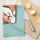 Linge De Cuisine Shiba Inu Art : Juste un Shiba Lying Low (Quart Plié)