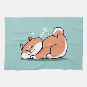 Linge De Cuisine Shiba Inu Art : Juste un Shiba Lying Low