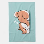 Linge De Cuisine Shiba Inu Art : Juste un Shiba Lying Low (Vertical)