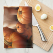 Linge De Cuisine Shiba Inu Chiot Automne Citrouille de plaisir (Quart Plié)