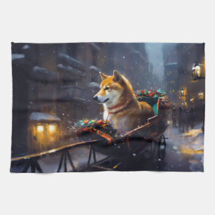 Linge De Cuisine Shiba Inu Saison des Fêtes de Noël