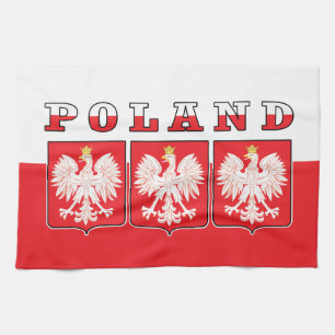 Linge De Cuisine Shields de Poland Eagle