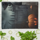Linge De Cuisine Shih Tzu Halloween Épouvantable (Plié)