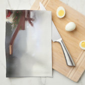 Linge De Cuisine Shih Tzu hiver neige de Noël (Quart Plié)