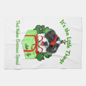 Linge De Cuisine Shih Tzu Noël (Horizontal)