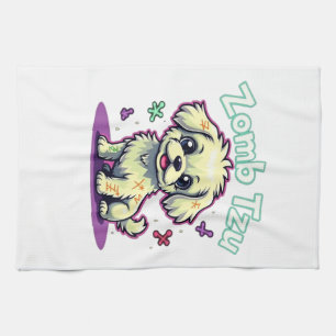 Linge De Cuisine Shih Tzu Shihtzu Chien Zombie Halloween T- surdime