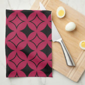 Linge De Cuisine Shippo rouge et noir (Quart Plié)