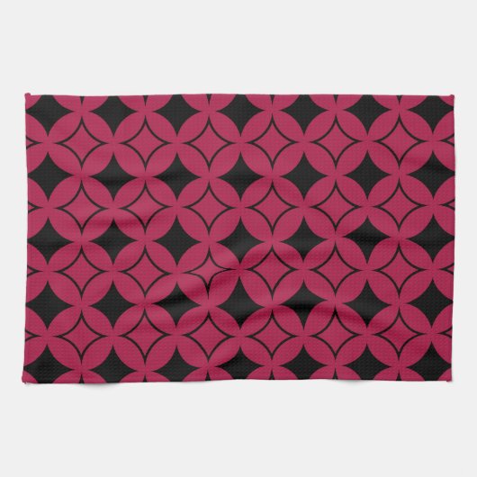 Linge De Cuisine Shippo rouge et noir (Horizontal)