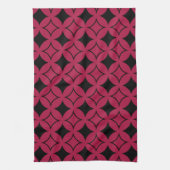 Linge De Cuisine Shippo rouge et noir (Vertical)