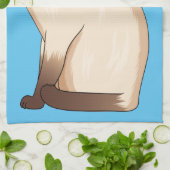 Linge De Cuisine Siamese cat cartoon (Plié)