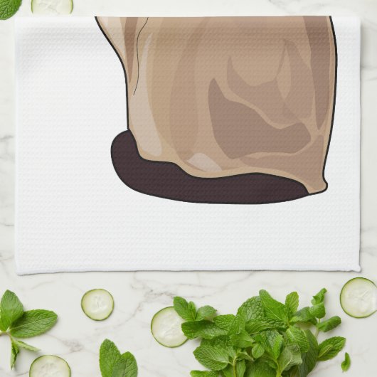 Linge De Cuisine Siamese cat cartoon (Plié)