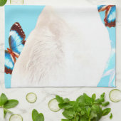 Linge De Cuisine Siamois et papillons (Plié)