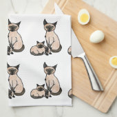 Linge De Cuisine Siamois somnolent (Quart Plié)