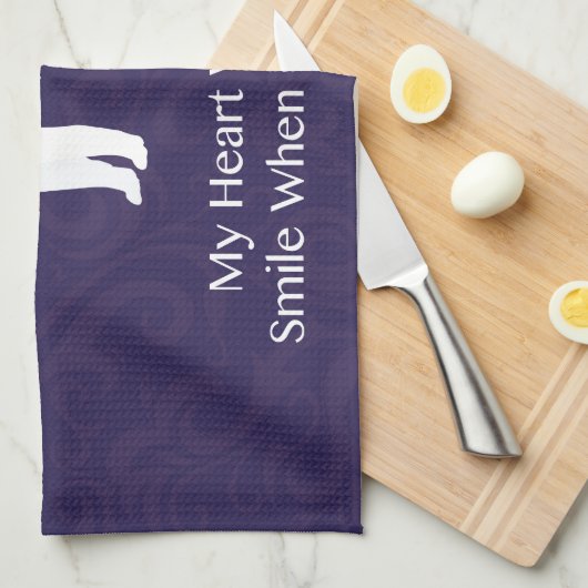 Linge De Cuisine Siberian Husky - Rouge - Penser à votre design (Quart Plié)