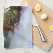 Linge De Cuisine Sibérien Husky neige de Noël hiver (Quart Plié)