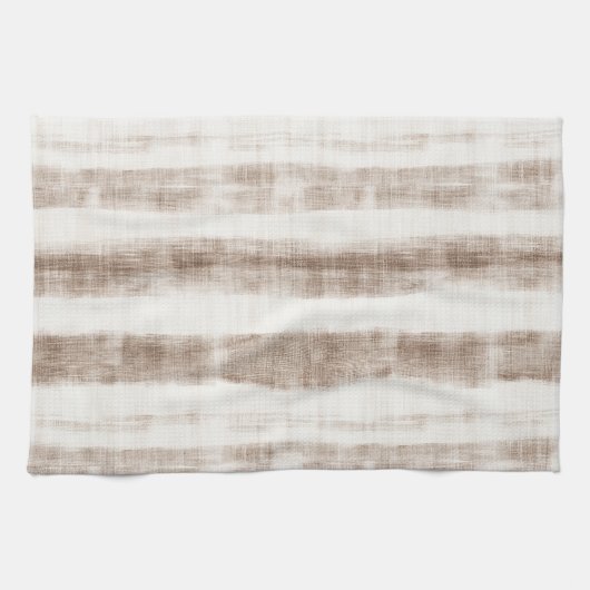Linge De Cuisine Sicily Rustic Brown Stripes  (Horizontal)