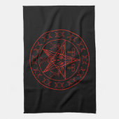 Linge De Cuisine Sigil de lune triple de Baphomet et sigil de (Vertical)
