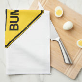 Linge De Cuisine Signal de trafic drôle de vitesse de prudence (Quart Plié)