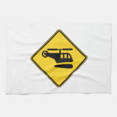 Linge De Cuisine Signal d'hélicoptère de prudence (Horizontal)