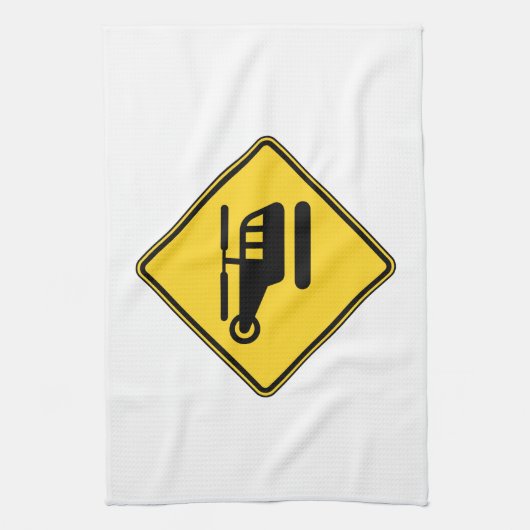 Linge De Cuisine Signal d'hélicoptère de prudence (Vertical)