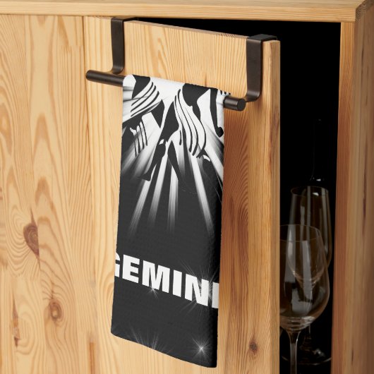 Linge De Cuisine Signe de Gemini (Pliage en tiers)