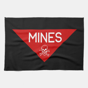LINGE DE CUISINE SIGNE DE MINES SIGNAGE SYMBOLE