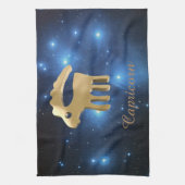Linge De Cuisine Signe d'or de Capricorne (Vertical)