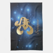 Linge De Cuisine Signe d'or de Scorpion (Vertical)