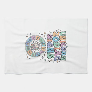 Linge De Cuisine Signe du zodiaque licorne Kawaii Design vectoriel_