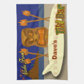 Linge De Cuisine Signe fait sur commande de barre de Tiki (Vertical)