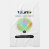Linge De Cuisine Signe moderne Zodiac Taurus Citation Élément Terre (Vertical)
