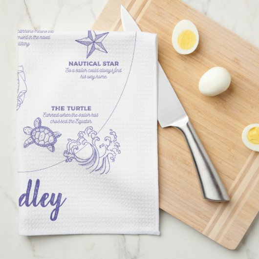 Linge De Cuisine Signification du mot "marin" et du mot "tatouage" (Quart Plié)