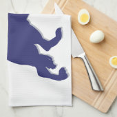 Linge De Cuisine Silhouette berger allemand (Quart Plié)