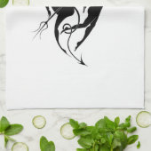 Linge De Cuisine Silhouette d'ange et de diable (Plié)