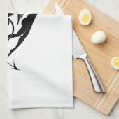 Linge De Cuisine Silhouette d'ange et de diable (Quart Plié)