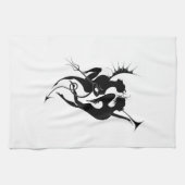 Linge De Cuisine Silhouette d'ange et de diable (Horizontal)