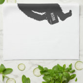 Linge De Cuisine Silhouette de bière Bigfoot (Plié)