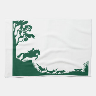 Linge De Cuisine Silhouette de chasse de Fox