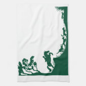 Linge De Cuisine Silhouette de chasse de Fox (Vertical)