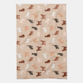 Linge De Cuisine Silhouette de chat (Vertical)