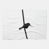 Linge De Cuisine Silhouette de colibri (Horizontal)
