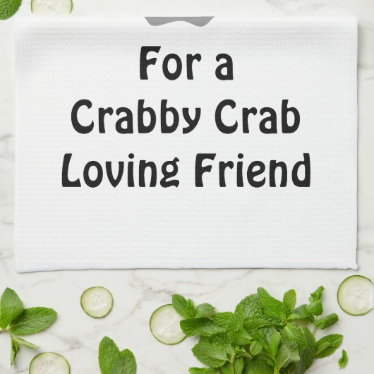 Linge De Cuisine Silhouette de crabe fantôme Casant un monogramme d (Plié)