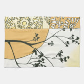 Linge De Cuisine Silhouette de l'arbre écarse par Megan Meagher (Horizontal)