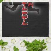 Linge De Cuisine Silhouette de Ninja (Plié)