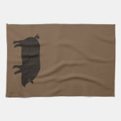 Linge De Cuisine Silhouette de porc (Horizontal)