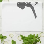 Linge De Cuisine Silhouette de repérage du Labrador (Plié)